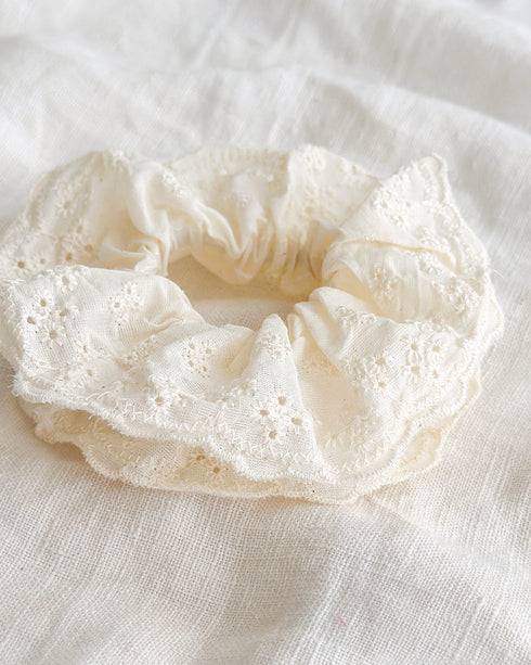 Eyelet Cloud Scrunchie