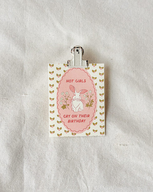 Hot Girl Birthday Card