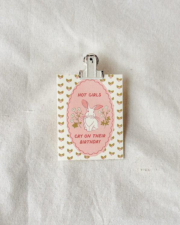 Hot Girl Birthday Card