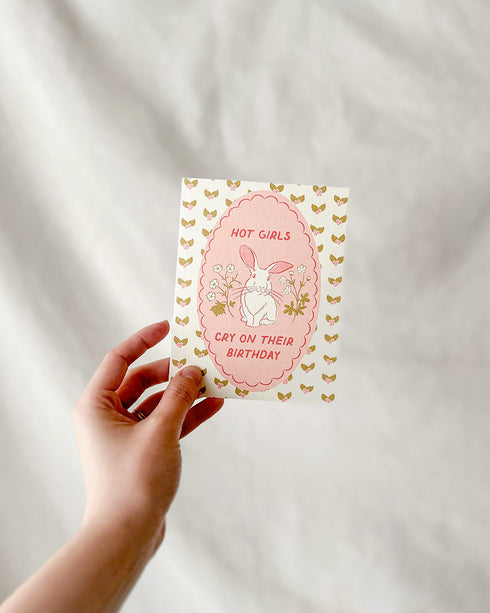 Hot Girl Birthday Card