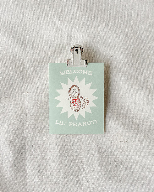Lil’ Peanut Baby Card