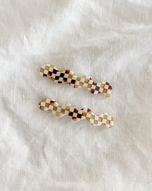 Malmö Check Wave Pins