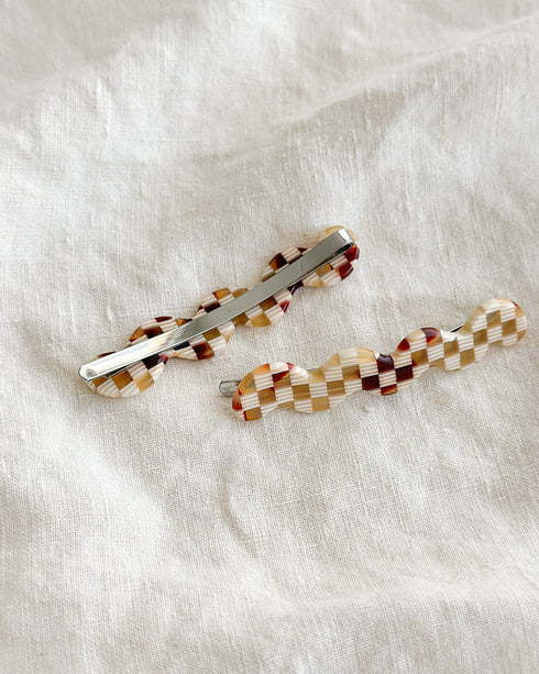 Malmö Check Wave Pins