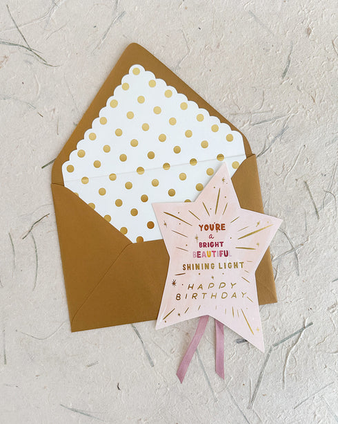 Shining Light Birthday Card