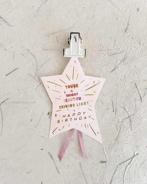 Shining Light Birthday Card