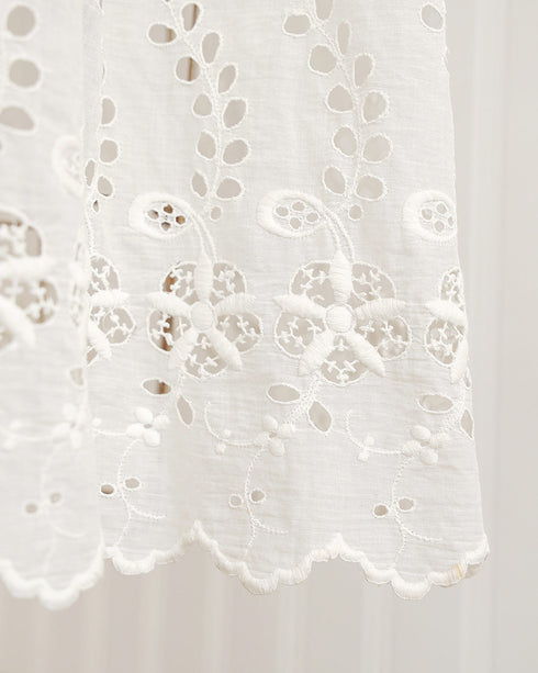 Antique White Cotton Petticoat Skirt / Adored Vintage / Morning Flutters Skirt