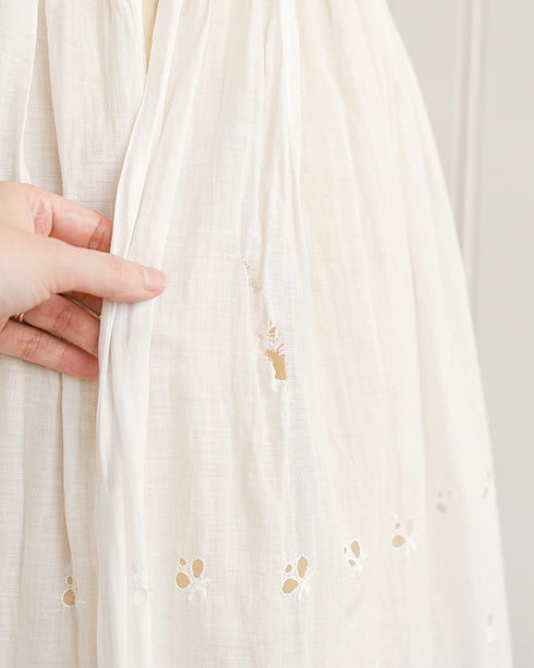 Antique White Cotton Petticoat Skirt / Adored Vintage / Morning Flutters Skirt