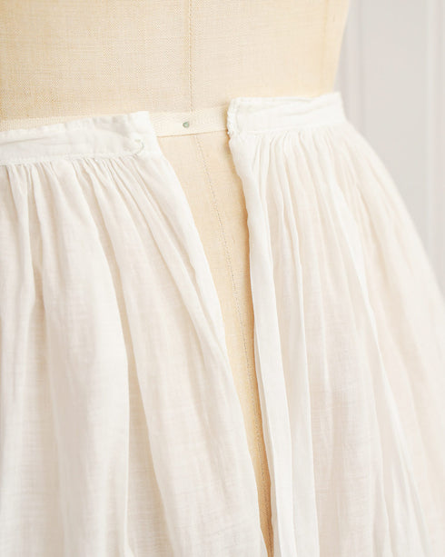 Antique White Cotton Petticoat Skirt / Adored Vintage / Morning Flutters Skirt