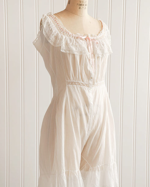 Antique 1910s Cotton Step-In