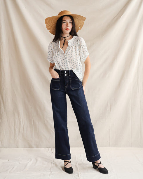 Sustainable Vintage Inspired Clothing / Florin Top by Atèlette