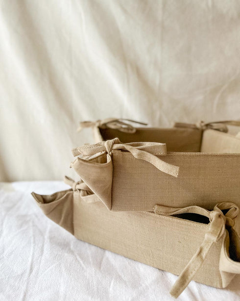 Cotton Storage Tray - Beige