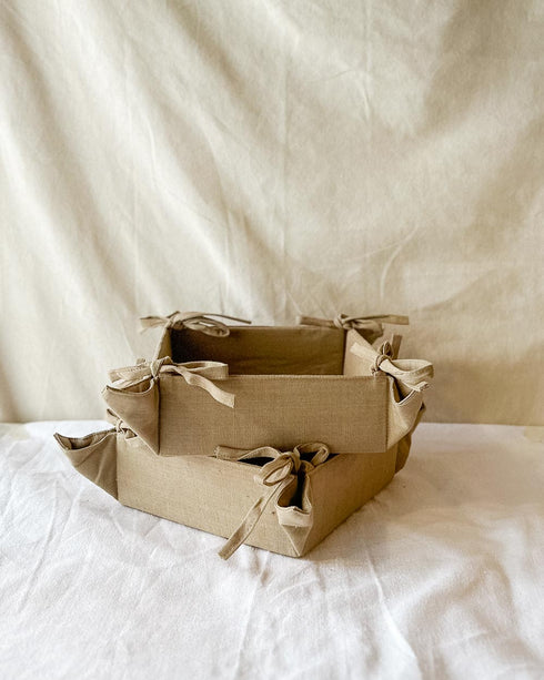 Cotton Storage Tray - Beige