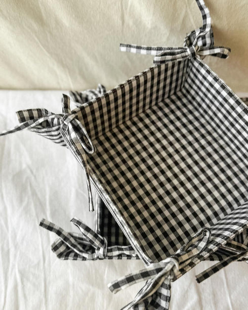 Cotton Storage Tray - Gingham