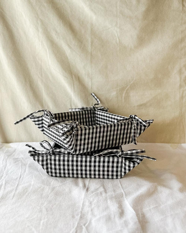 Cotton Storage Tray - Gingham