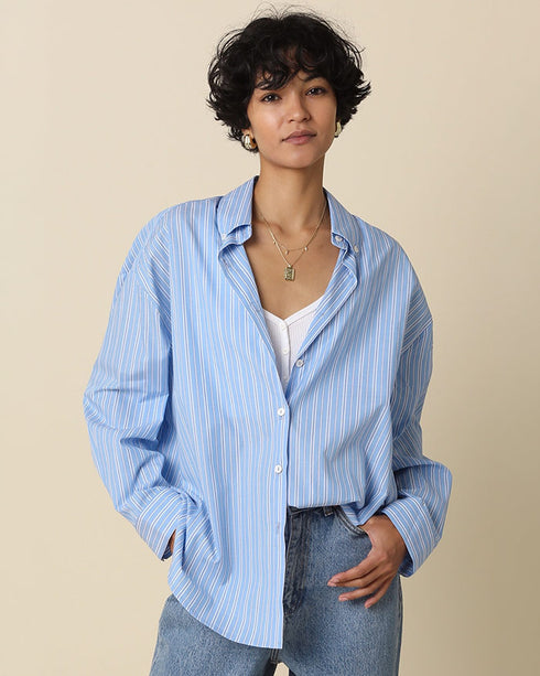 Oxford Striped Button-Up