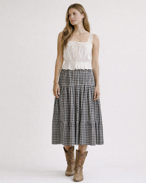 Gardenne Skirt - Prairie Noir