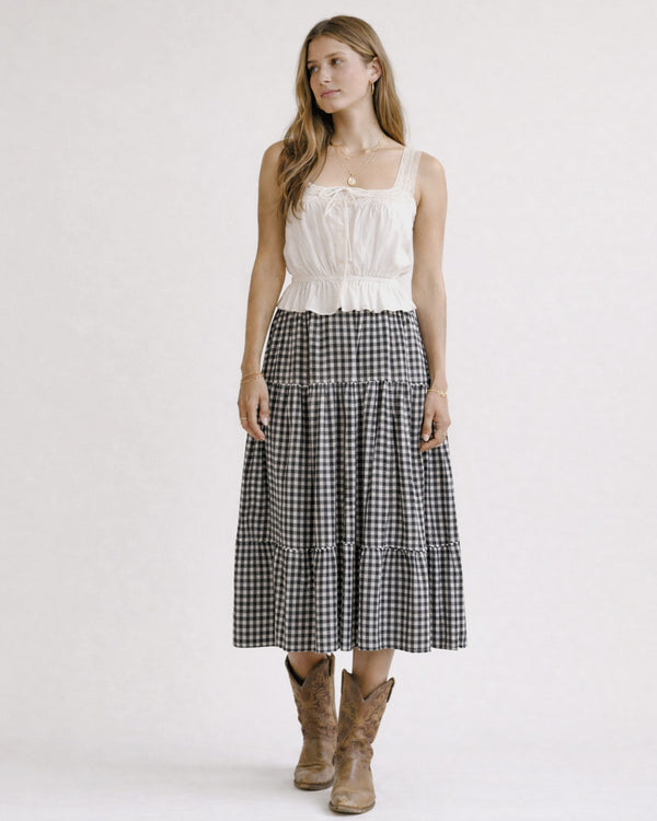 Gardenne Skirt - Prairie Noir