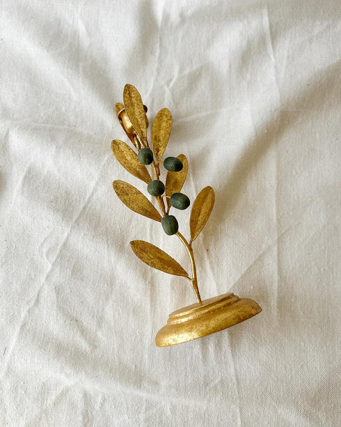 Olive Branch Candle Holder