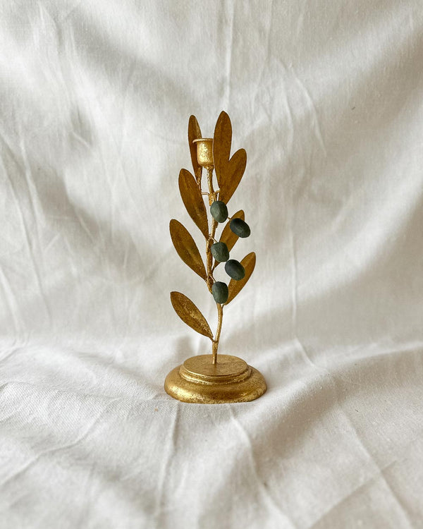 Olive Branch Candle Holder