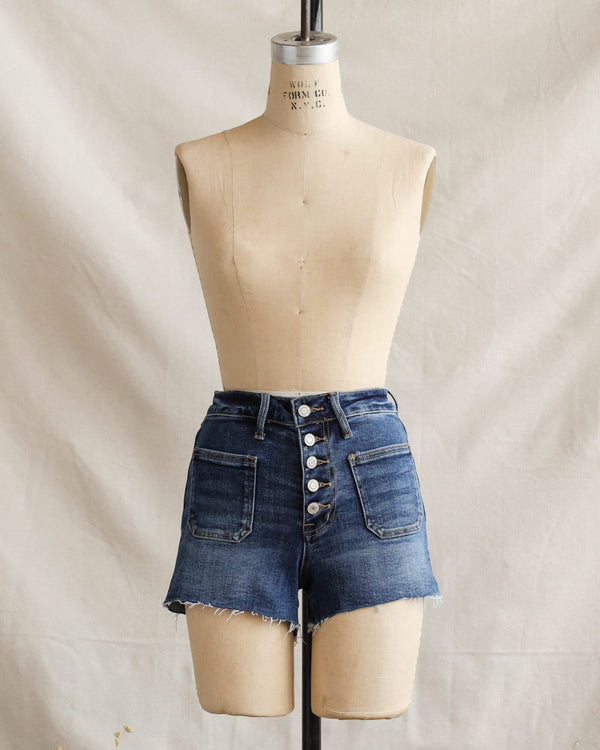 Popsicle Stand Pocket Shorts-Adored Vintage