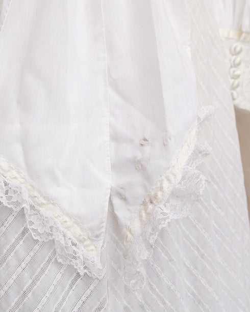 Highgate Cemetery Dress-Vintage 1970s Gunne Sax inspired white maxi dress-Adored Vintage