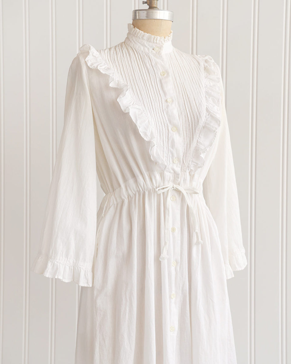 chinese dress ladies Gunne Sax Style Lace Stitched Prairie Dress M I Retro Fairy main image 1