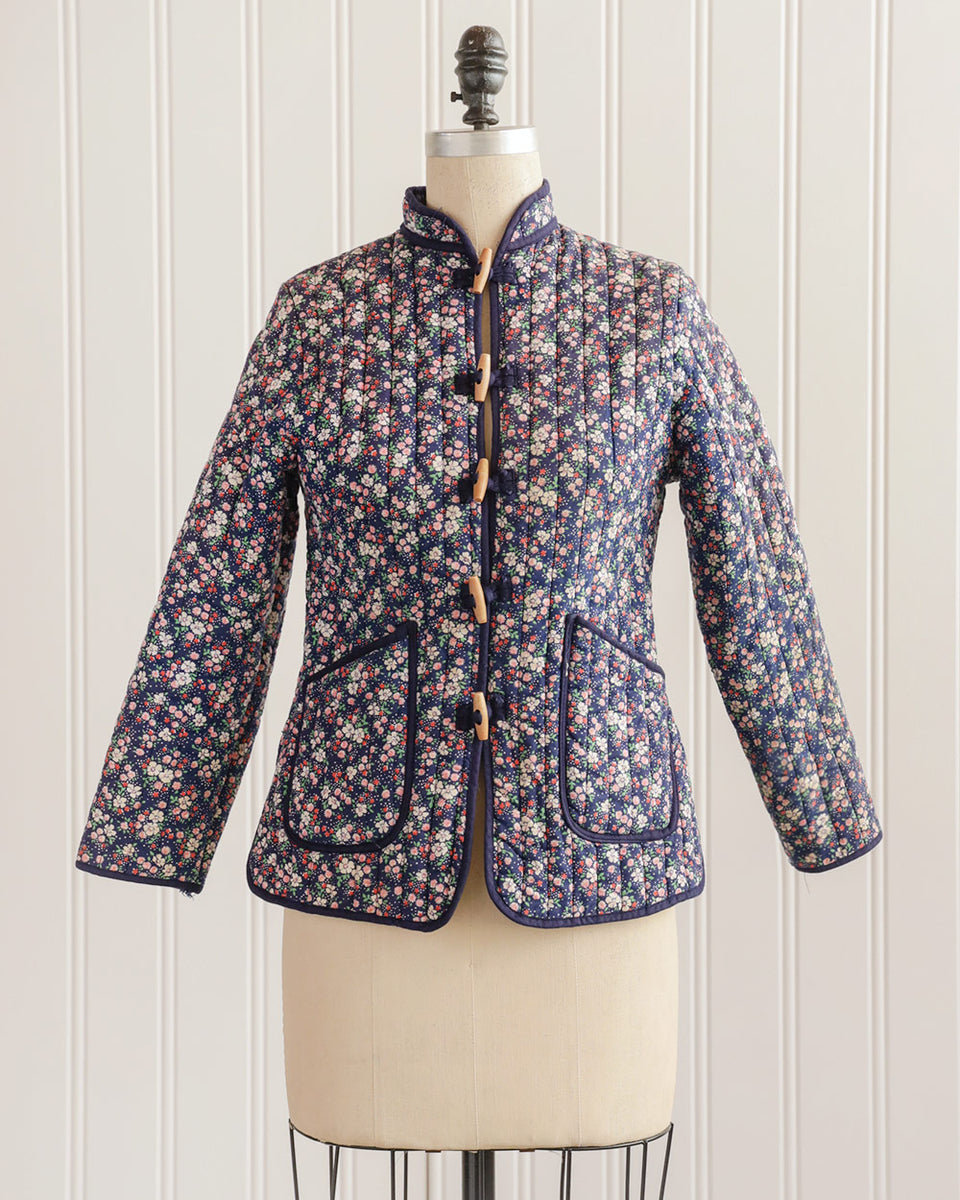vintage-1980s-navy-floral-