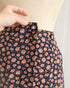 Vintage 90s Dark Navy Floral Mini Skirt / Adored Vintage / Ramona Wrap Mini Skirt