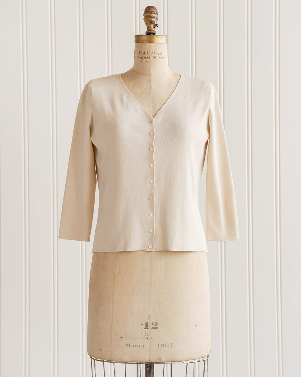 Vintage 90’s cream boho cardigan