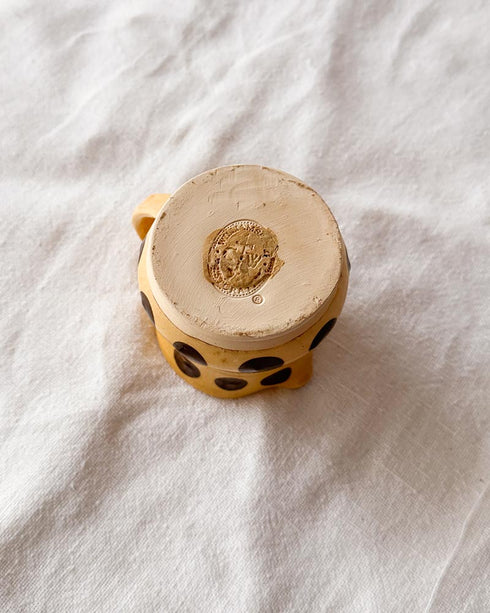 Yellow Brown Dot Creamer