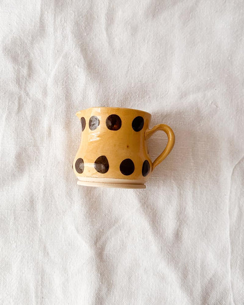 Yellow Brown Dot Creamer