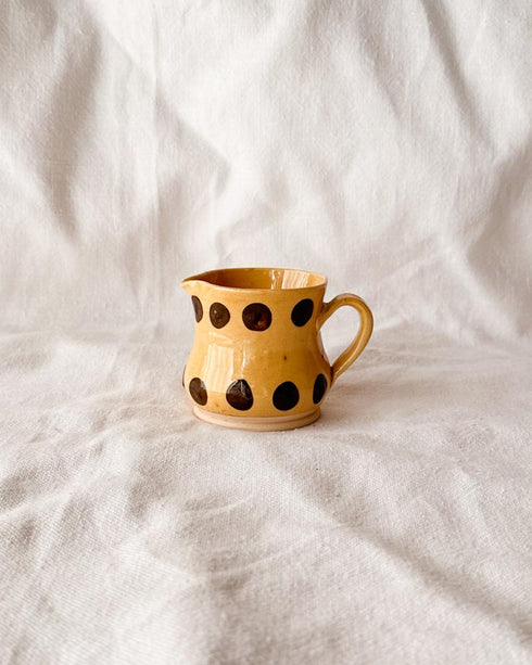Yellow Brown Dot Creamer