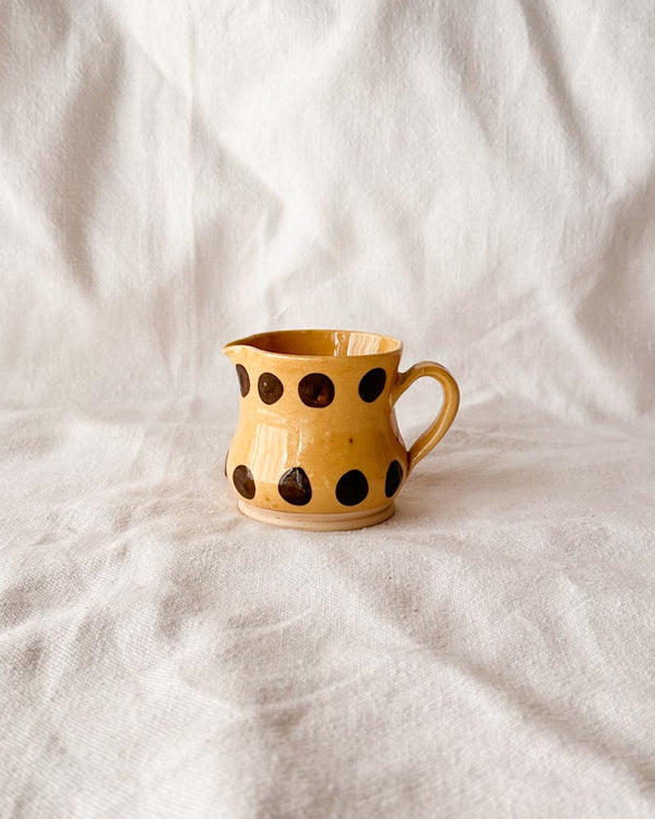 Yellow Brown Dot Creamer