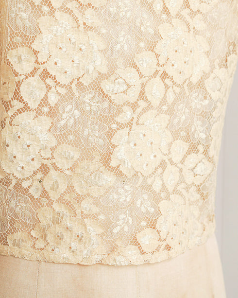 1930s Ivory Lace Top