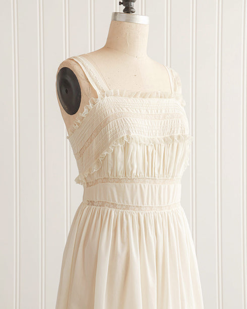 1950s Sheer Lace Midi Dress