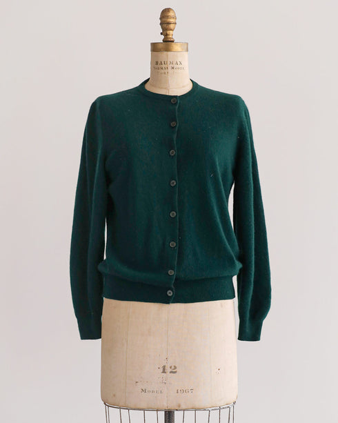 Verdant Cashmere Cardigan