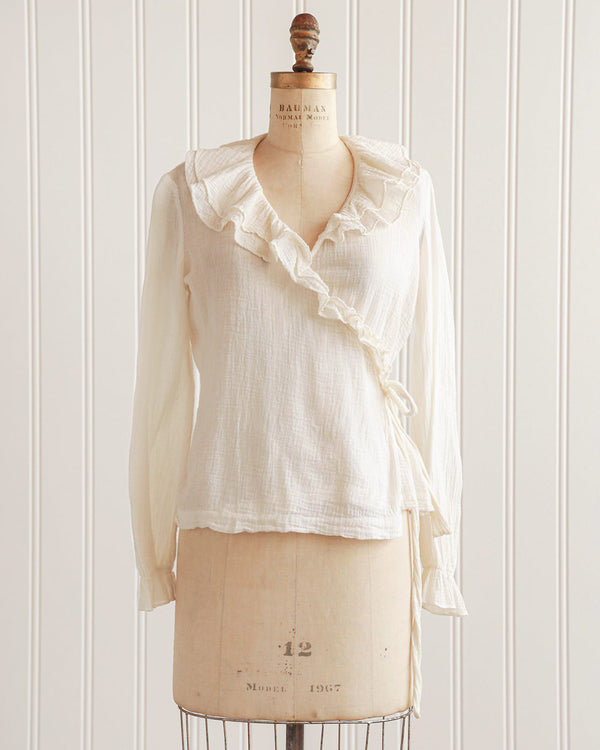 1970s Henri Bendel Wrap Top