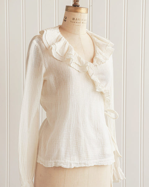 1970s Henri Bendel Wrap Top