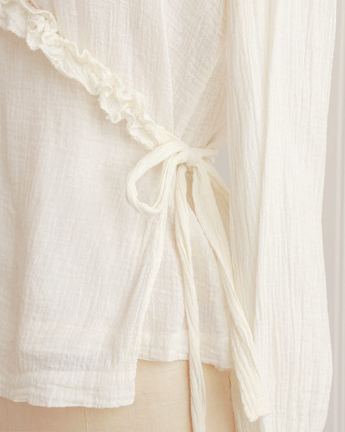 1970s Henri Bendel Wrap Top