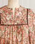 Vintage 1970s Boho Brown Floral Midi Dress / Adored Vintage / Autumn Floristry Dress