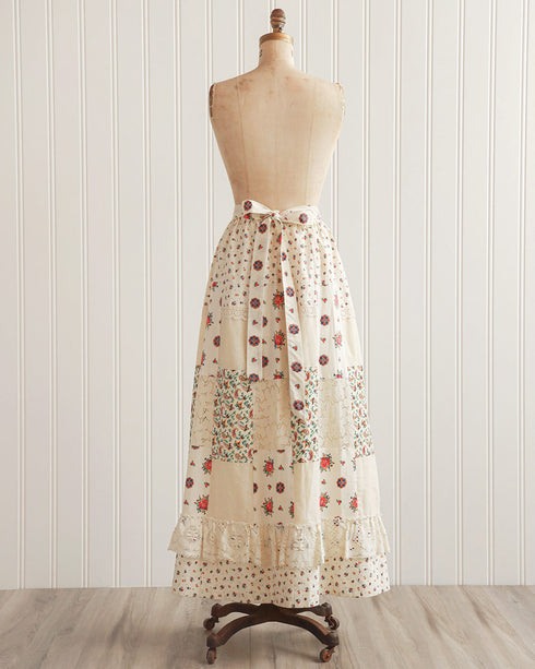 1970s Floral Patchwork Maxi Skirt
