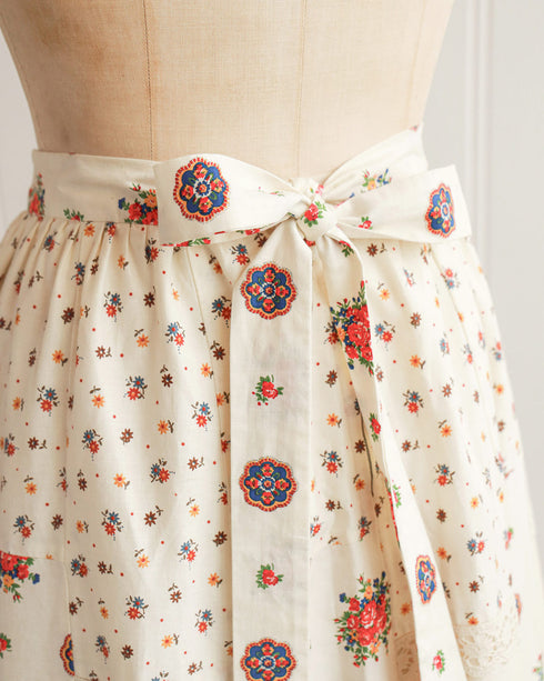 1970s Floral Patchwork Maxi Skirt