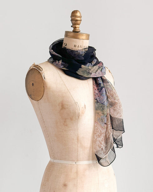 Noir Bouquet Scarf