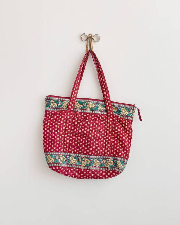 Heirloom Flora Quilted Tote