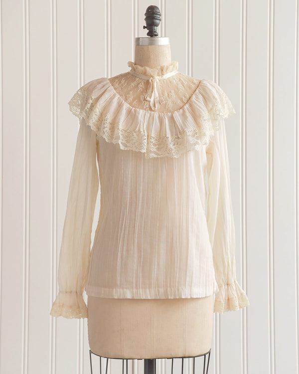 Vintage Gunne Sax Lace Top