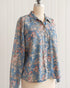 Vintage 90s Denim Floral Shirt