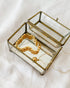 Etched Glass Keepsake Box
