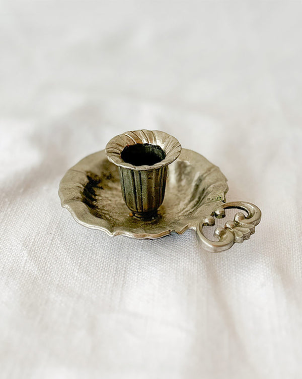 Pewter Candlestick Holder