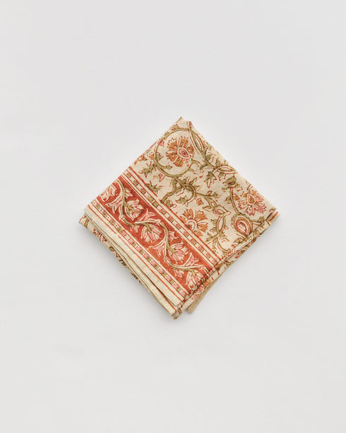 Les Indiennes Bandana - Willa-Cotton Indian Block Print Bandana 1444 - Willa-Adored Vintage