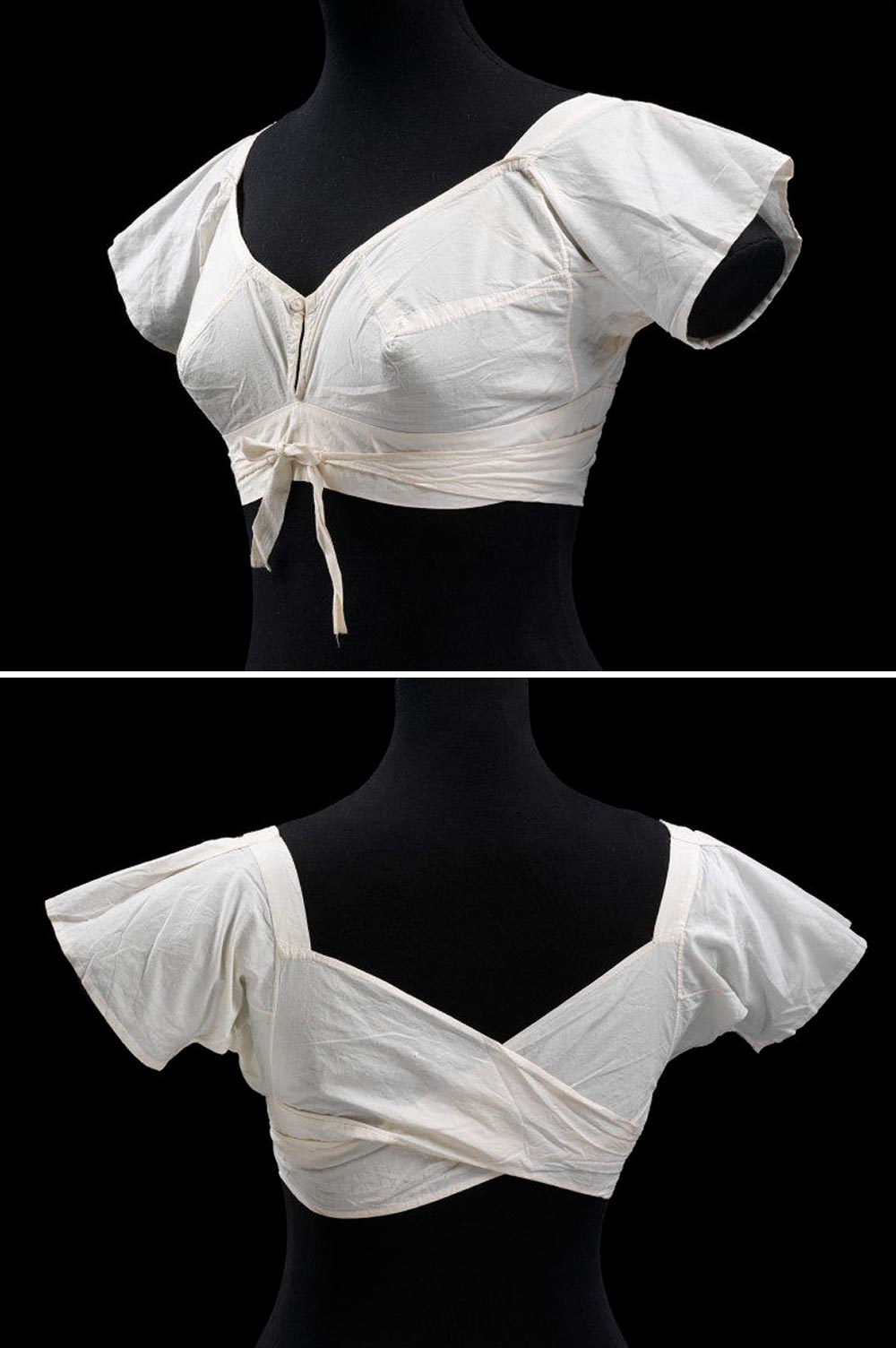 1820-1829 Regency Cotton Bodice Undergarment – Adored Vintage